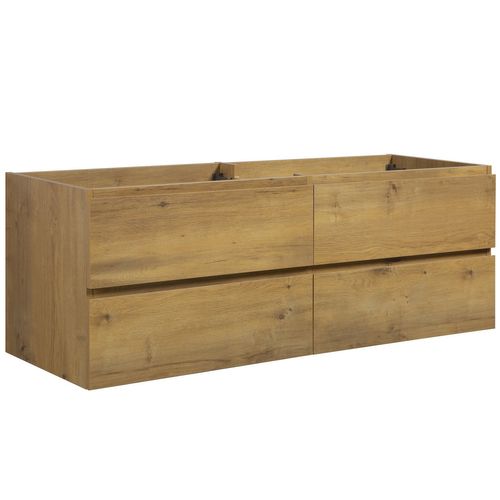 Meuble De Salle De Bain Angela 140cm   Chene – Armoire De Rangement