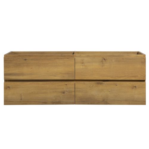 Meuble De Salle De Bain Angela 140cm   Chene – Armoire De Rangement