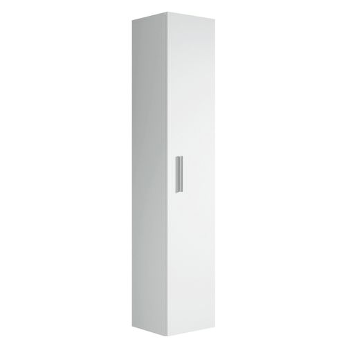 Armoire De Salle De Bain Pluto 30 X 30 X 150 Cm Blanc Meuble De Rangement Haut Placard Armoire