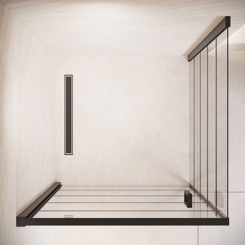 Cabine De Douche Alava   90x90cm   Badplaats   Noir   Verre De Sécurité