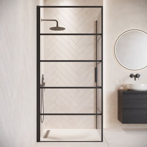 Cabine De Douche Alava   90x90cm   Badplaats   Noir   Verre De Sécurité