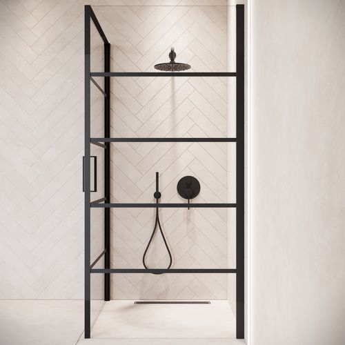 Cabine De Douche Alava   90x90cm   Badplaats   Noir   Verre De Sécurité