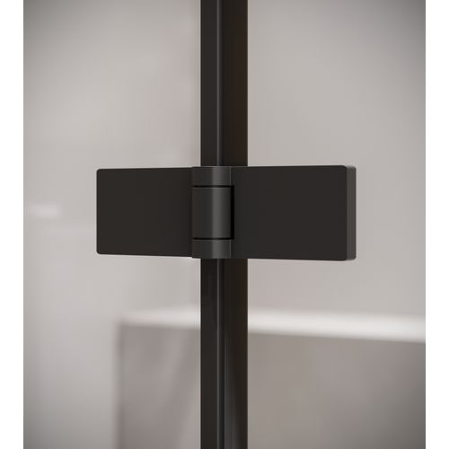 Paroi Baignoire Austin 100 X 140 Cm Noir   Verre Transparent