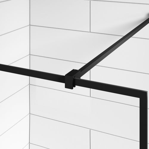 Paroi De Douche Essos - 50 X 200 Cm - Noir