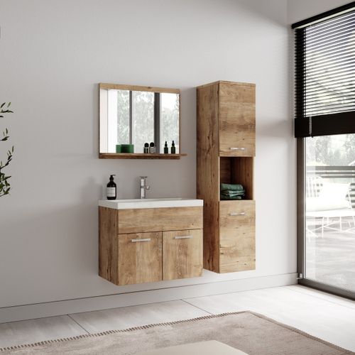 Colonne De Rangement Montreal 131 Cm - Chêne