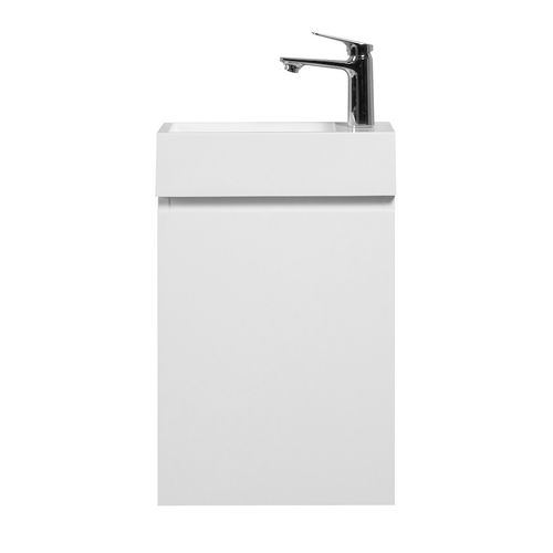 Meuble Lave-Mains Angela 40 X 22 Cm - Blanc Brillant