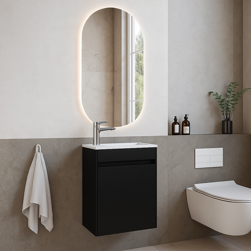 Lave-Mains Sinta 40 X 22 Cm - Noir