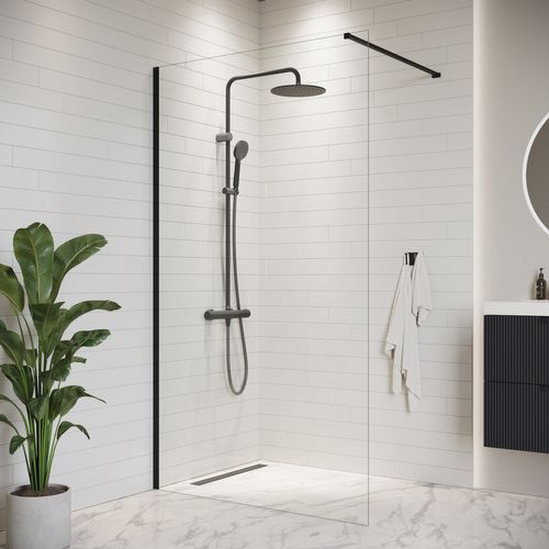 Paroi De Douche Florida - 120 X 200 Cm - Chrome