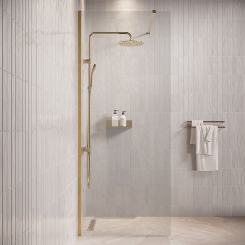 Paroi De Douche Florida - 90 X 200 Cm - Or