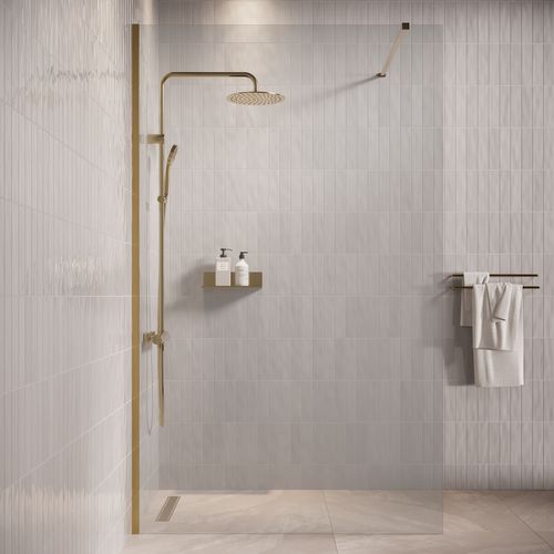 Paroi De Douche Florida - 100 X 200 Cm - Or