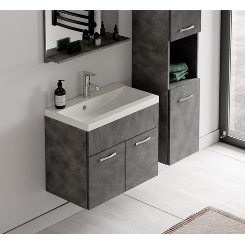 Meuble De Salle De Bain Montreal 60 Cm Lavabo Matera Armoire De Rangement Meuble Lavabo Evier