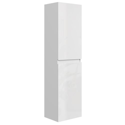 Armoire De Rangement De Angela 150 Cm   Blanc Brillant