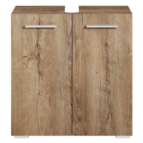 Meuble Sous-Vasque Jupiter - 60 X 30 X 60 Cm - Chêne