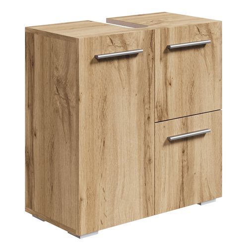 Meuble Sous-Vasque Mars - 60 X 30 X 60 Cm - Chêne