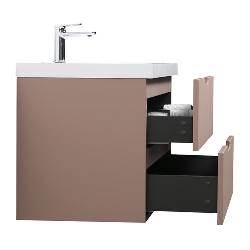 Meuble De Salle De Bain Thermis 80 Cm Lavabo Rose – Meuble Lavabo