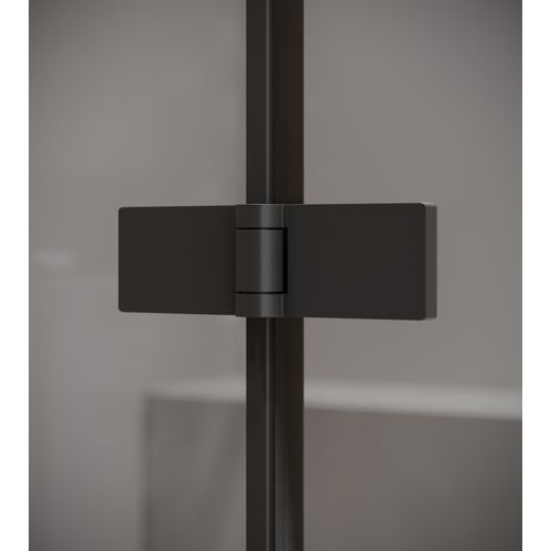 Paroi Baignoire Austin 100 X 140 Cm Noir Verre Tinte