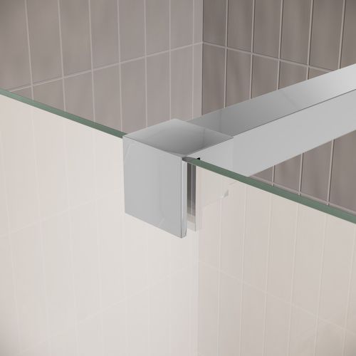 Paroi De Douche Florida - 80 X 200 Cm - Chrome