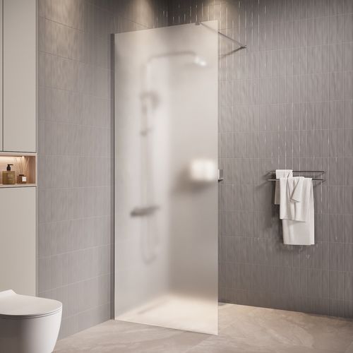 Paroi De Douche Florida - 80 X 200 Cm - Chrome