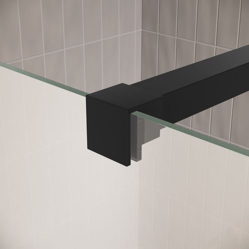 Paroi De Douche Florida - 120 X 200 Cm - Noir