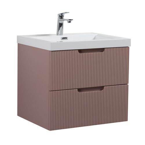 Meuble De Salle De Bain Thermis 60 Cm Lavabo Rose – Meuble Lavabo