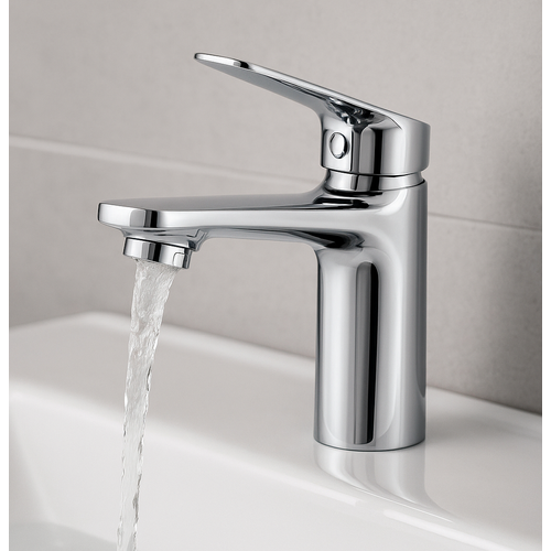 Robinet De Lavabo Rios   Chrome   Mitigeur Avec Kit De Montage Et Tuyaux