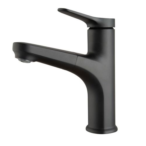 Robinet De Lavabo Parma   Noir   Mitigeur Avec Kit De Montage Et Tuyaux