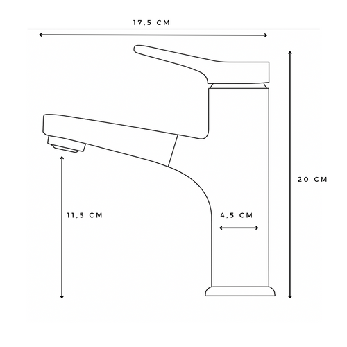 Robinet De Lavabo Parma   Noir   Mitigeur Avec Kit De Montage Et Tuyaux