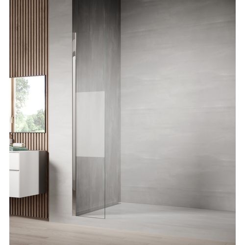 Douche à L’italienne Florida 30 X 200 Cm Badplaats Chrome Verre Semi Mat