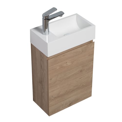 Meuble Lave-Mains Angela 40 X 22 Cm - Chêne Châtaignier