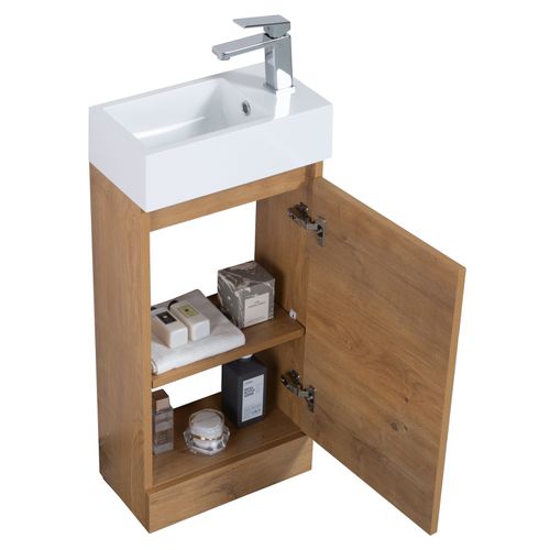 Meuble De Salle De Bain Peru 40 X 22 Cm Chene   Armoire De Rangement