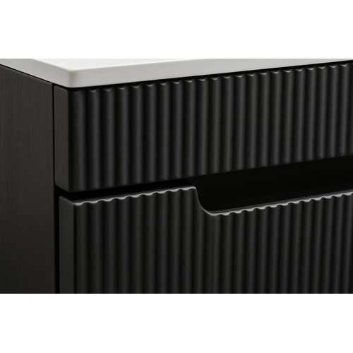 Meuble Lave-Mains Thermis 40 X 22 Cm - Noir Mat