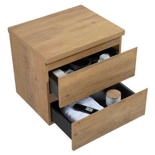 Meuble De Salle De Bain Angela 60cm Chene – Armoire De Rangement