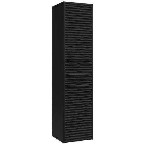 Colonne De Rangement Etna Suspendu Avec 1 Tiroir 30 X 35 X 130 Cm - Noir Mat