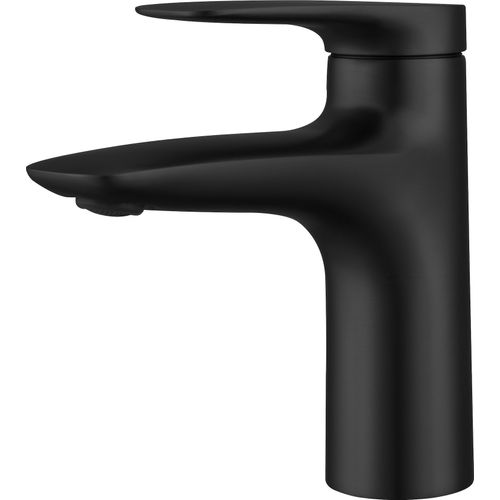 Robinet Pour Lavabo Valley   Noir   Mitigeur Avec Kit De Montage Et Tuyaux