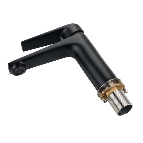 Robinet De Lavabo Cody   Noir   Mitigeur Avec Kit De Montage Et Tuyaux