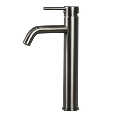 Robinet De Lavabo Everest XL   Gris   Mitigeur Avec Kit De Montage Et Flexibles