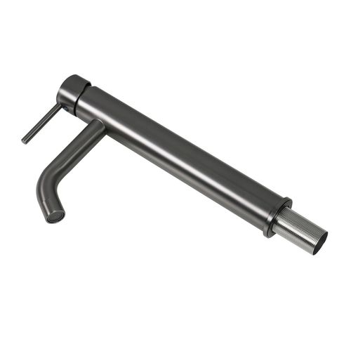 Robinet De Lavabo Everest XL   Gris   Mitigeur Avec Kit De Montage Et Flexibles