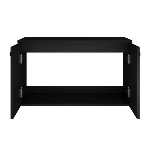 Meuble Sous Vasque De Salle De Bain Orlando 80 X 44 X 46 Cm   Noir   Meuble De Salle De Bain