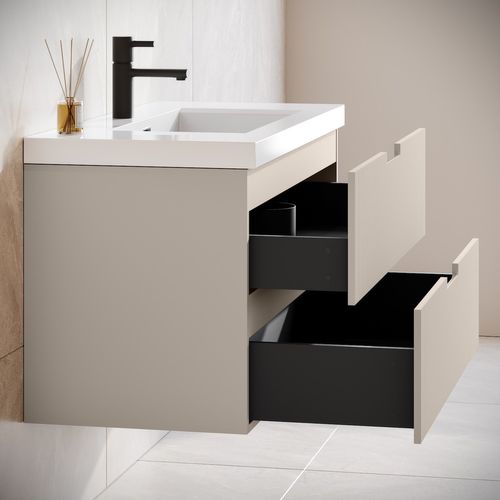 Meuble De Salle De Bain Thermis 60 Cm Lavabo Crème – Meuble Lavabo