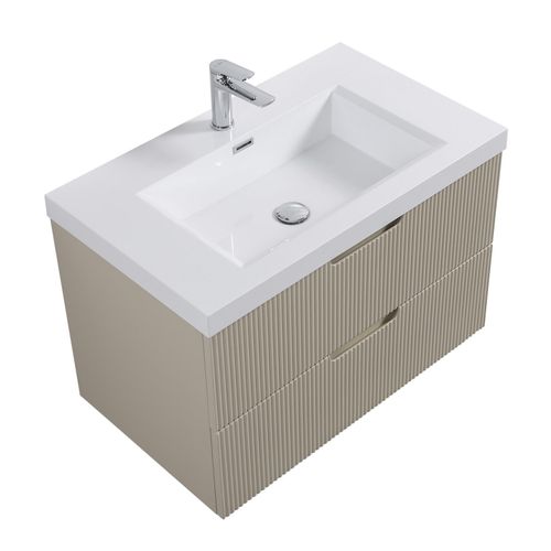 Meuble De Salle De Bain Thermis 80 Cm Lavabo Crème – Meuble Lavabo