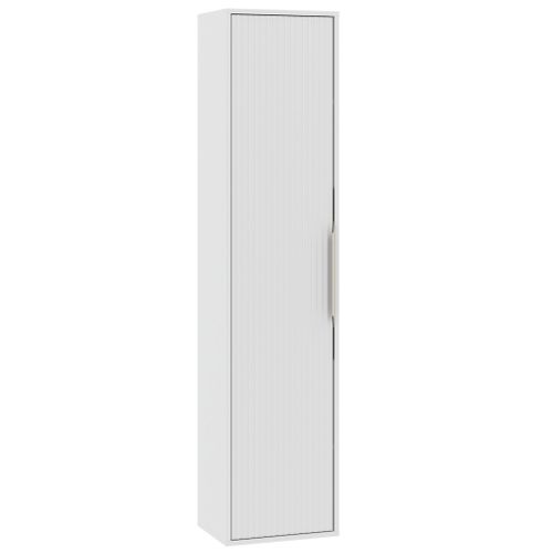 Armoire De Salle De Bain Rimini 38 X 33 X 170 Cm Blanc Mat Colonne Suspendue 1 Porte