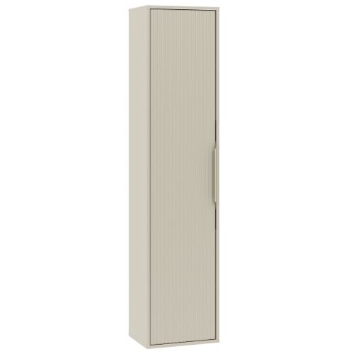 Armoire De Salle De Bain Rimini 38 X 33 X 170 Cm   Cashmere   Colonne Suspendue 1 Porte