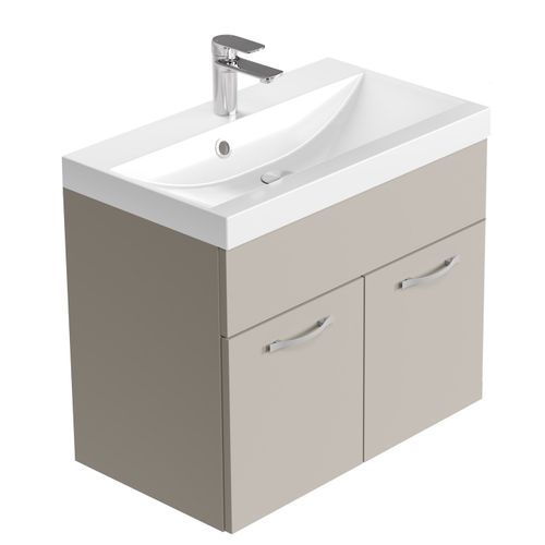 Meuble De Salle De Bain Montreal 01 60 Cm – Cashmere – Meuble Avec Lavabo Et Armoire