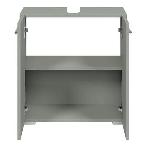 Meuble Sous Lavabo Jupiter 60 X 30 X 60 Cm Vert Mat Place De Bain