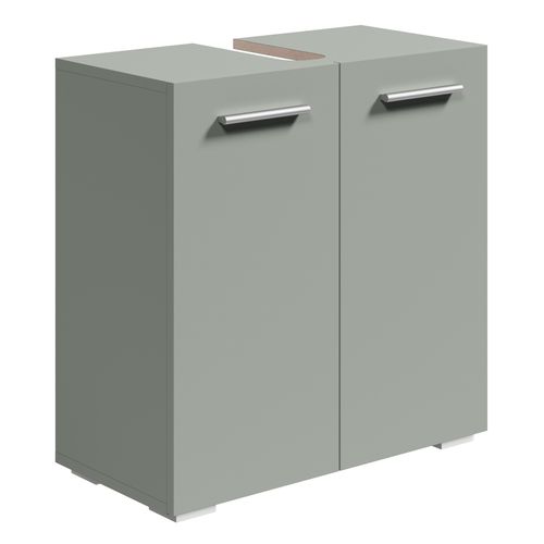 Meuble Sous Lavabo Jupiter 60 X 30 X 60 Cm Vert Mat Place De Bain