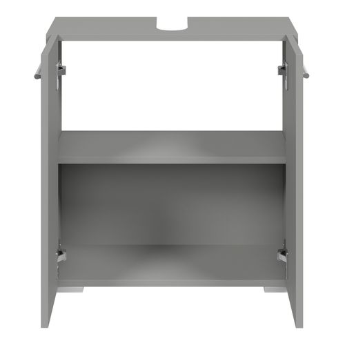 Meuble Sous Lavabo Jupiter 60 X 30 X 60 Cm Matt Gris Place De Bain