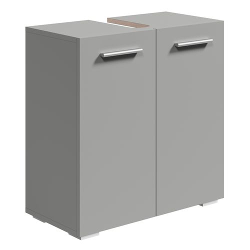 Meuble Sous Lavabo Jupiter 60 X 30 X 60 Cm Matt Gris Place De Bain