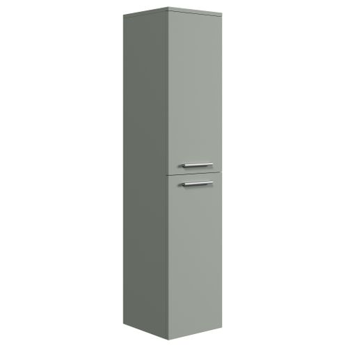 Armoire De Rangement De Saturnus Hauteur 130cm Gris Mat