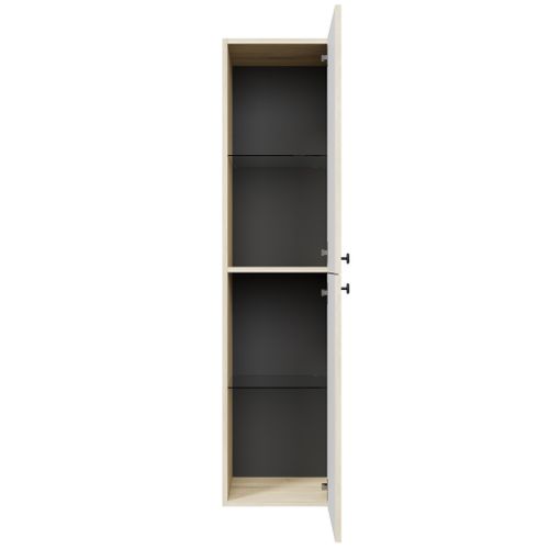 Armoire De Rangement  Saros 35 X 32  X 140 Cm   Chêne Clair   Armoire Suspendue à 2 Portes
