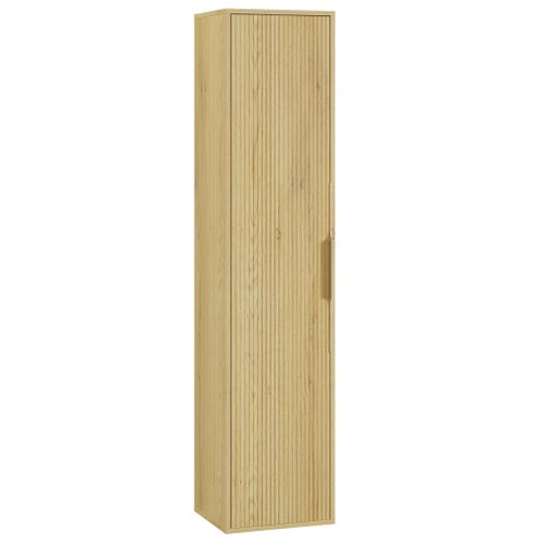 Armoire De Salle De Bain Rimini 38 X 33  X 170 Cm   Chêne   Colonne Suspendue 1 Porte